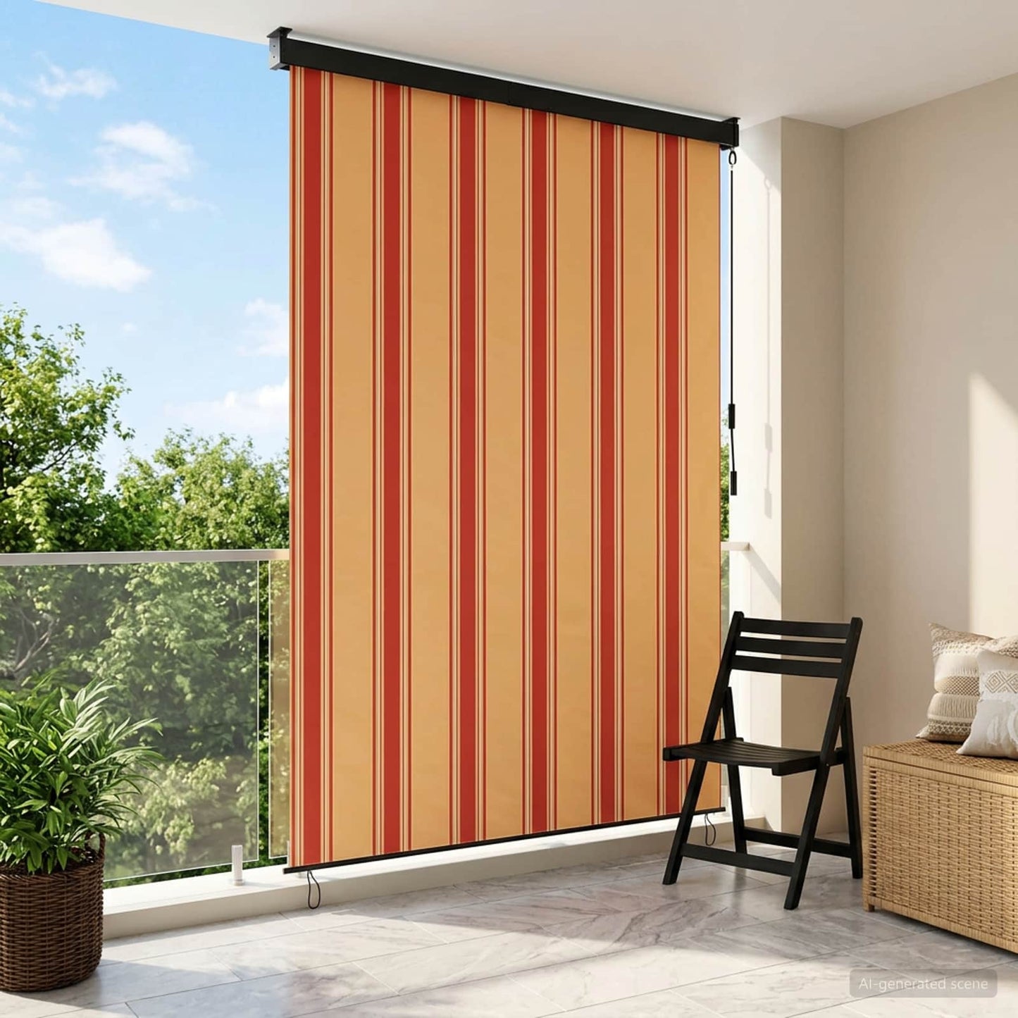 vidaXL Ρόλερ Πολύχρωμο 160 x 250 cm Ύφασμα και Αλουμίνιο