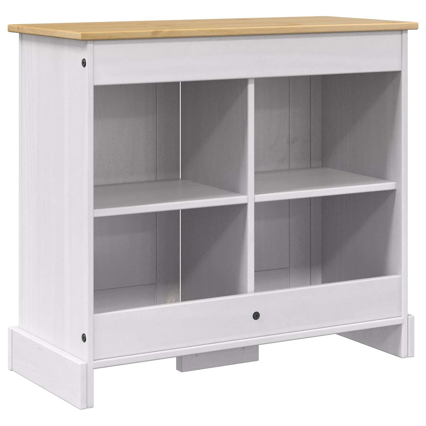 vidaXL Βάση ενυδρείου CORONA Λευκό και Καφέ 81,5 x 37 x 73 εκ. 250 kg