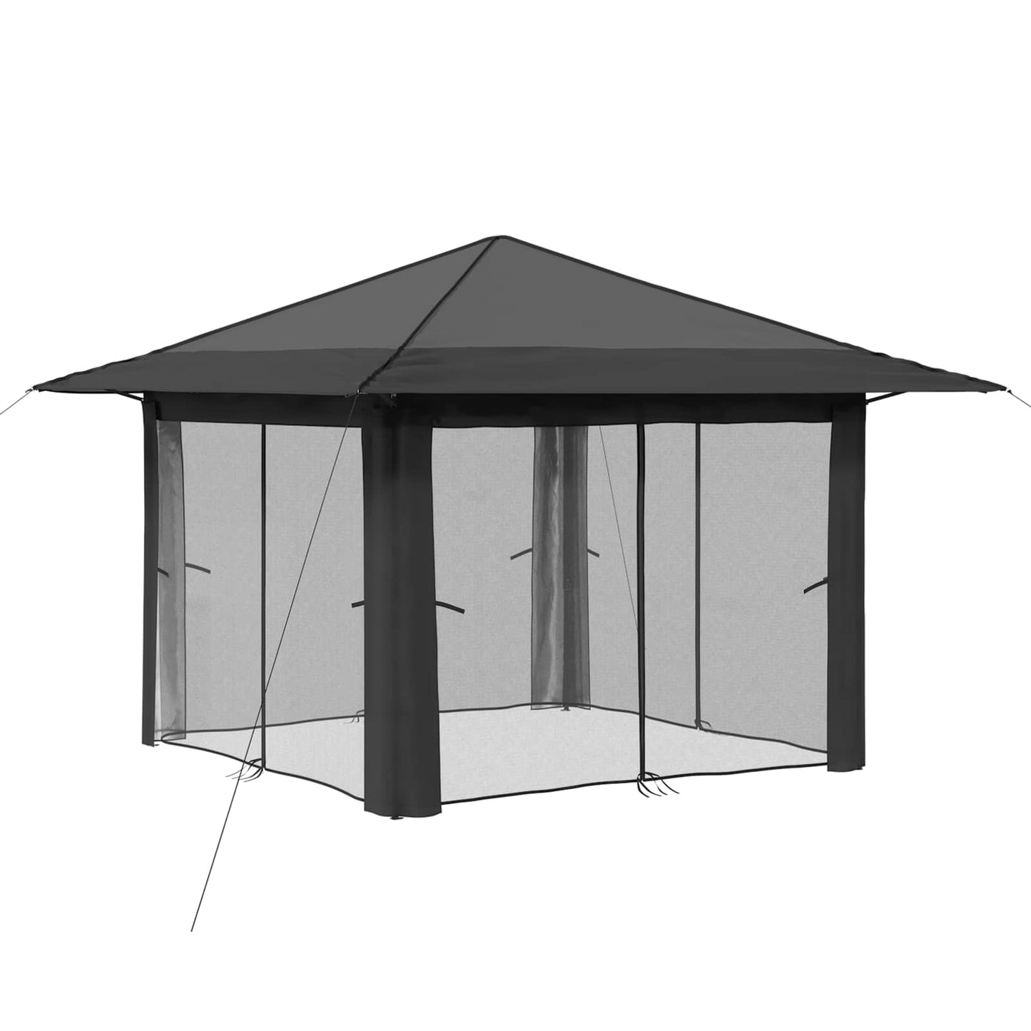 vidaXL Κιόσκι με 4 Πλαϊνές Τοίχους 3,3 x 3,3 μ