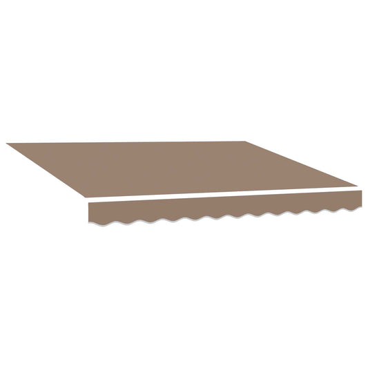 vidaXL Ύφασμα αντικατάστασης τέντας Taupe 236 x 195 εκ Πολυεστέρας