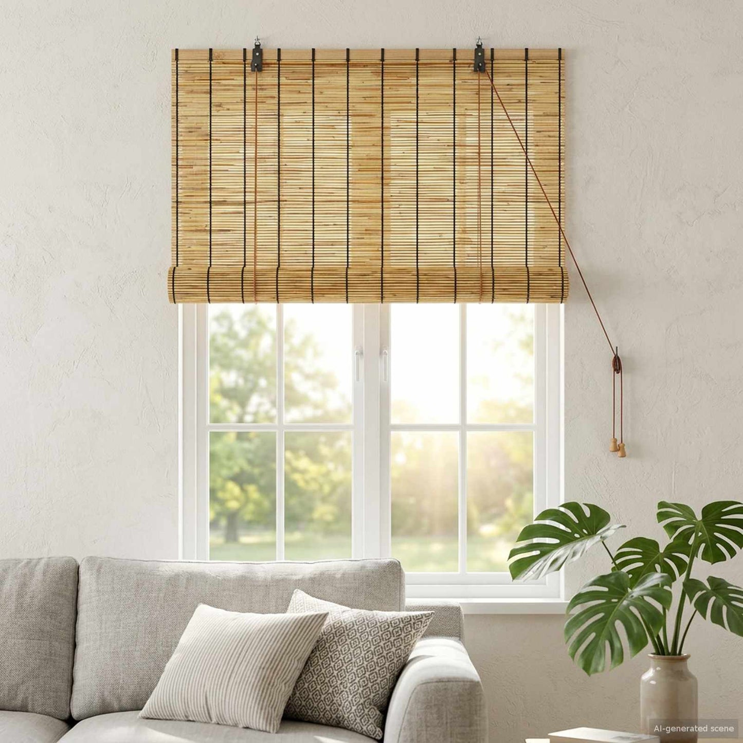 vidaXL Ρόλερ (στόρι) Φυσικό 60 x 160 εκ. Καλάμι