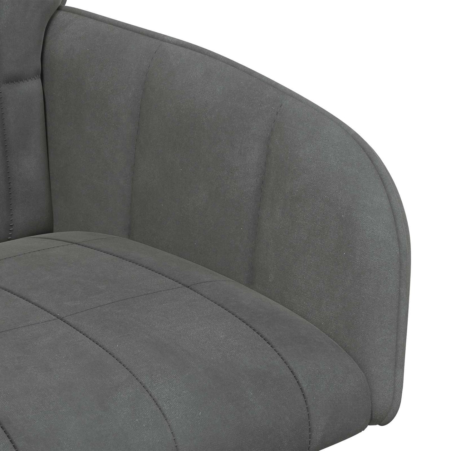 vidaXL Καρέκλες φαγητού 2 pcs Βελούδο Σκούρο Γκρι 57 x 50 x 85 εκ.