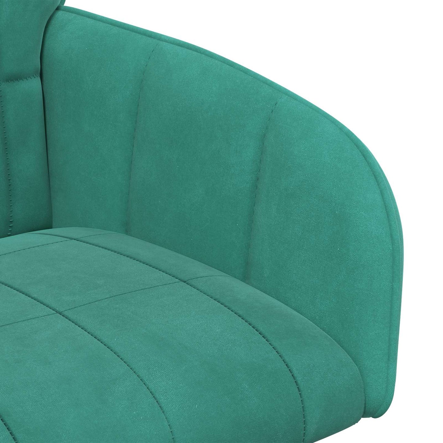 vidaXL Καρέκλες φαγητού 2 pcs Βελούδο Τιρκουάζ 57 x 50 x 85 εκ.