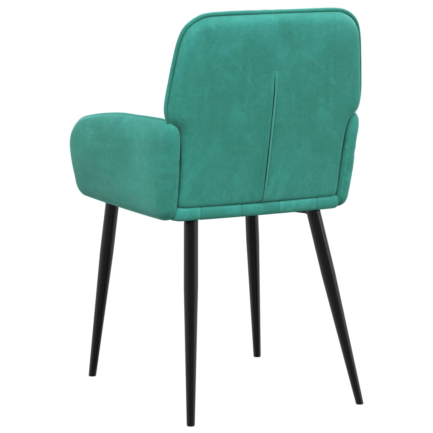 vidaXL Καρέκλες φαγητού 2 pcs Βελούδο Τιρκουάζ 57 x 50 x 85 εκ.