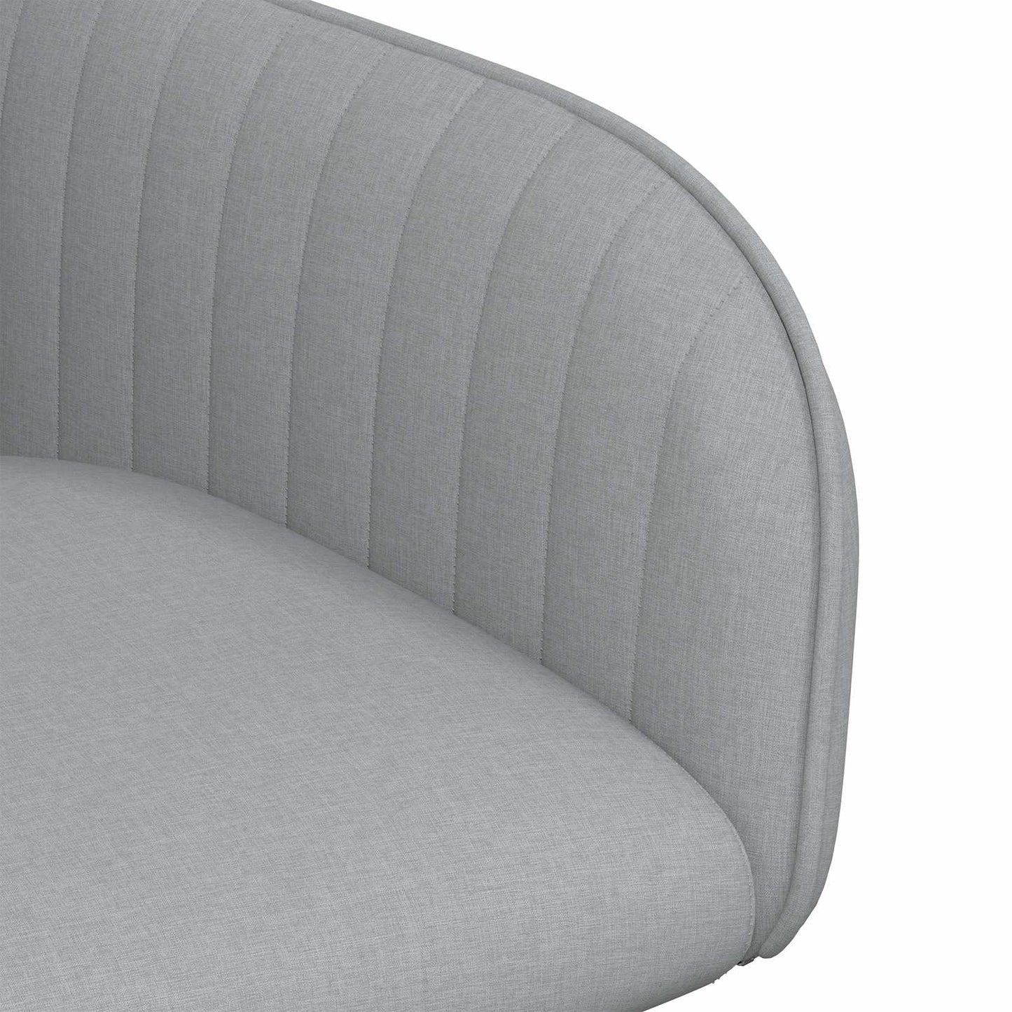 vidaXL Καρέκλες φαγητού 2 pcs Ύφασμα Ανοιχτό γκρι 56,5 x 50 x 87,5 εκ.