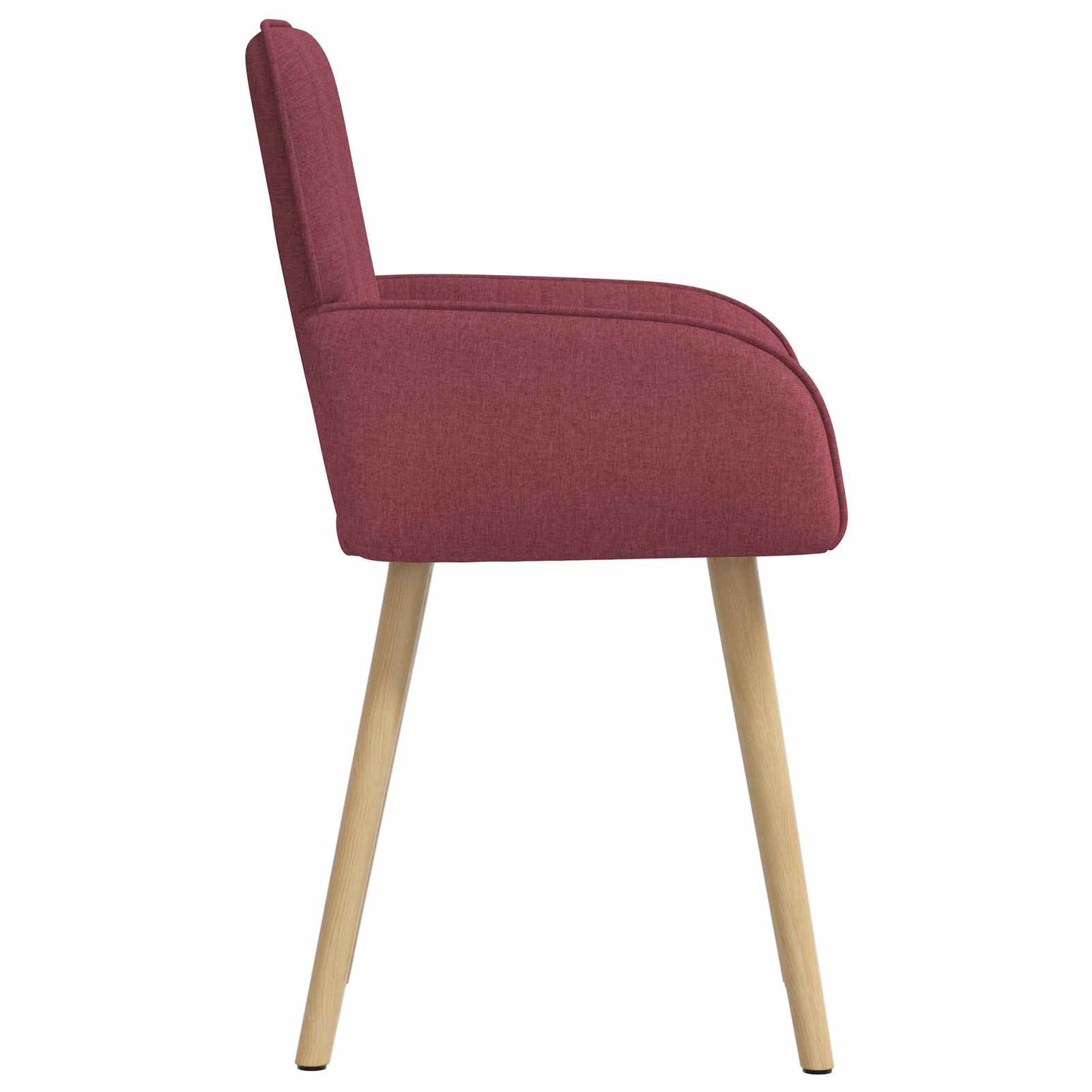 vidaXL Καρέκλες φαγητού 2 pcs Ύφασμα Κόκκινο 56,5 x 50 x 87,5 εκ.
