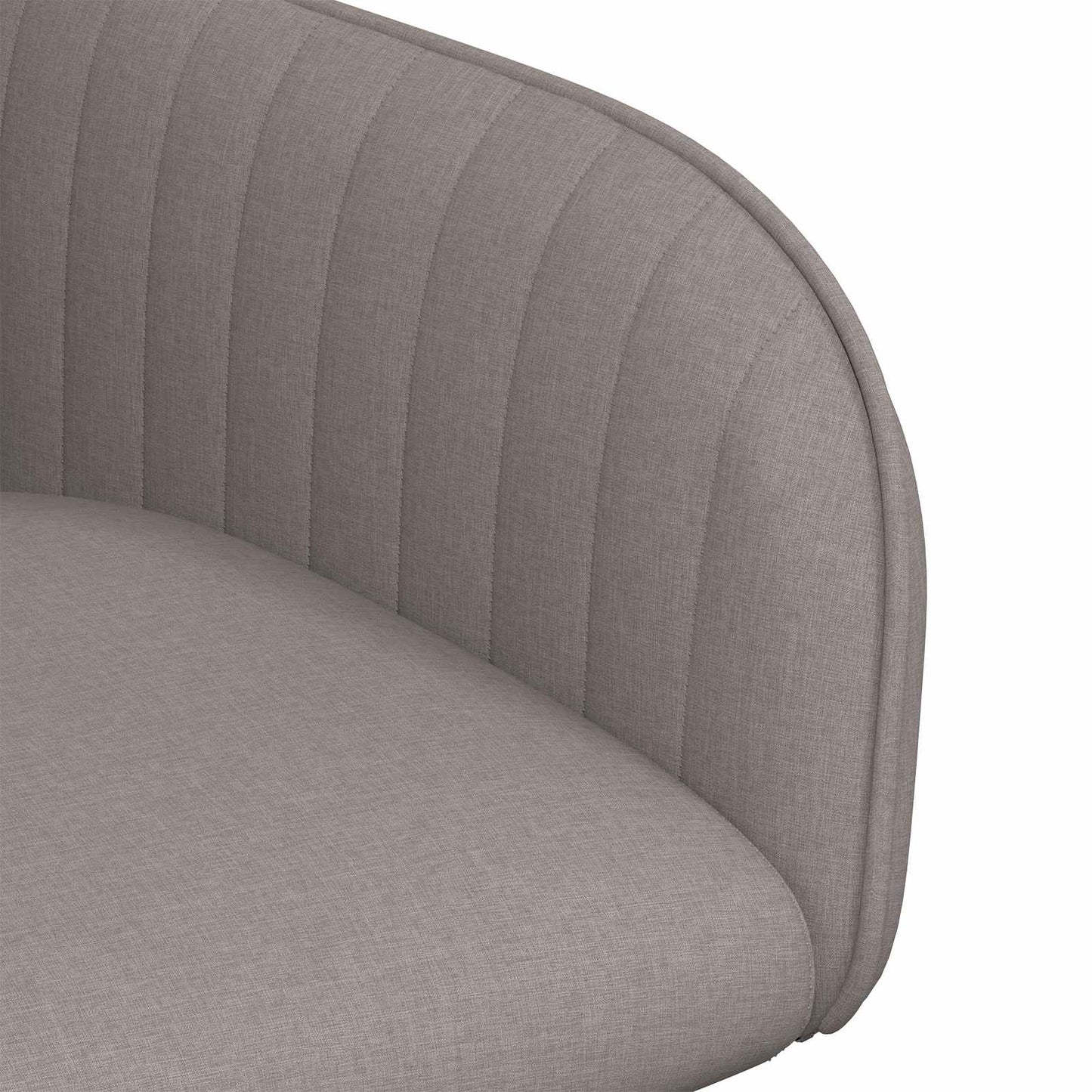 vidaXL Καρέκλες φαγητού 2 pcs Ύφασμα Taupe 56,5 x 50 x 87,5 εκ.