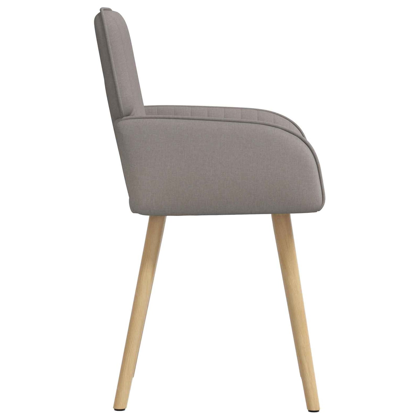vidaXL Καρέκλες φαγητού 2 pcs Ύφασμα Taupe 56,5 x 50 x 87,5 εκ.