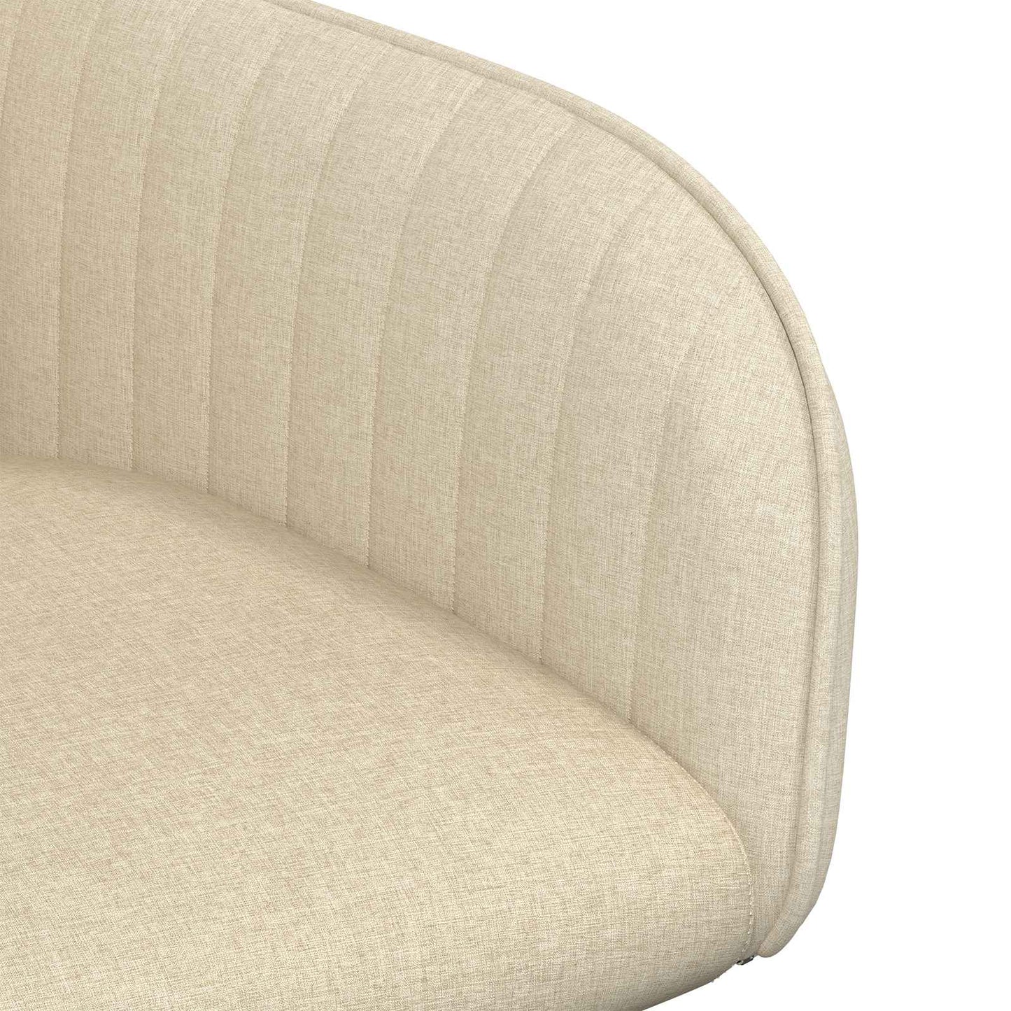 vidaXL Καρέκλες φαγητού 2 pcs Ύφασμα Κρεμ 56,5 x 50 x 87,5 εκ.