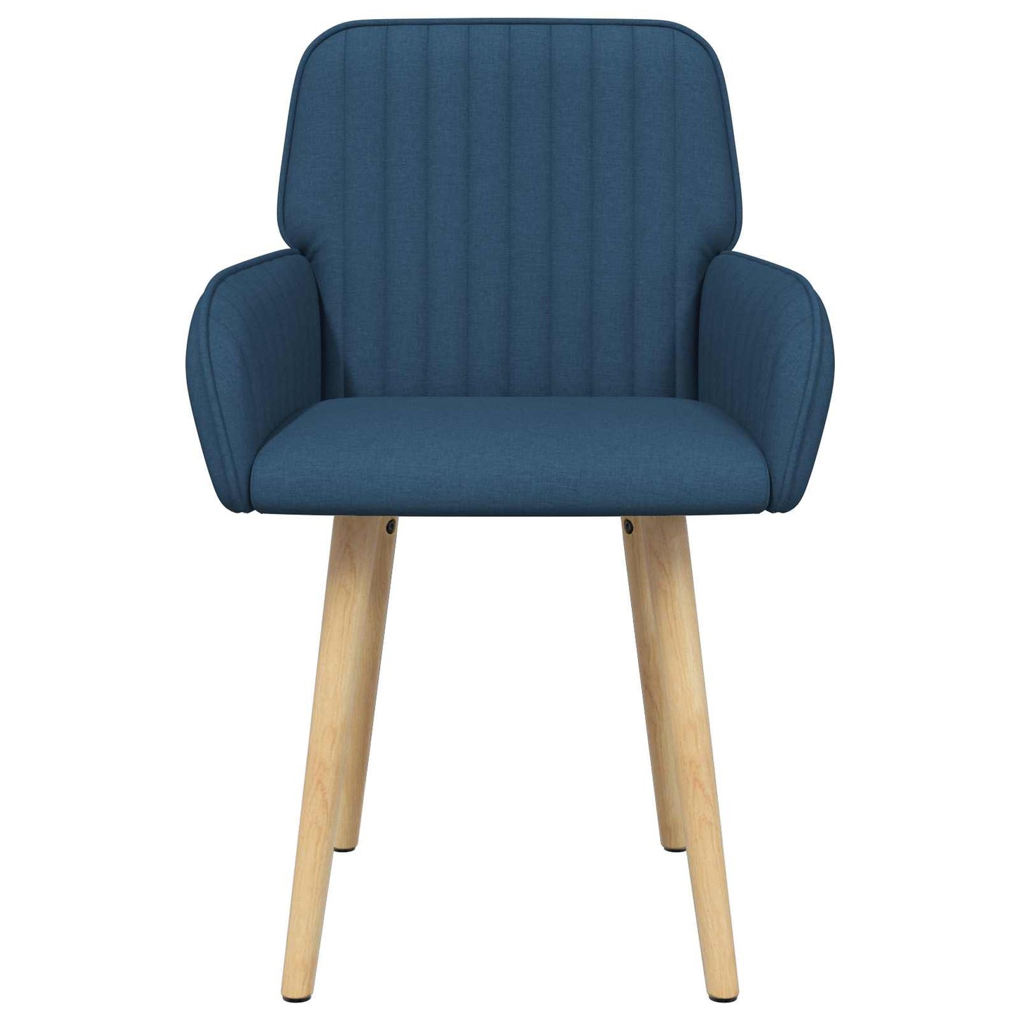 vidaXL Καρέκλες φαγητού 2 pcs Ύφασμα Μπλε 56,5 x 50 x 87,5 εκ.