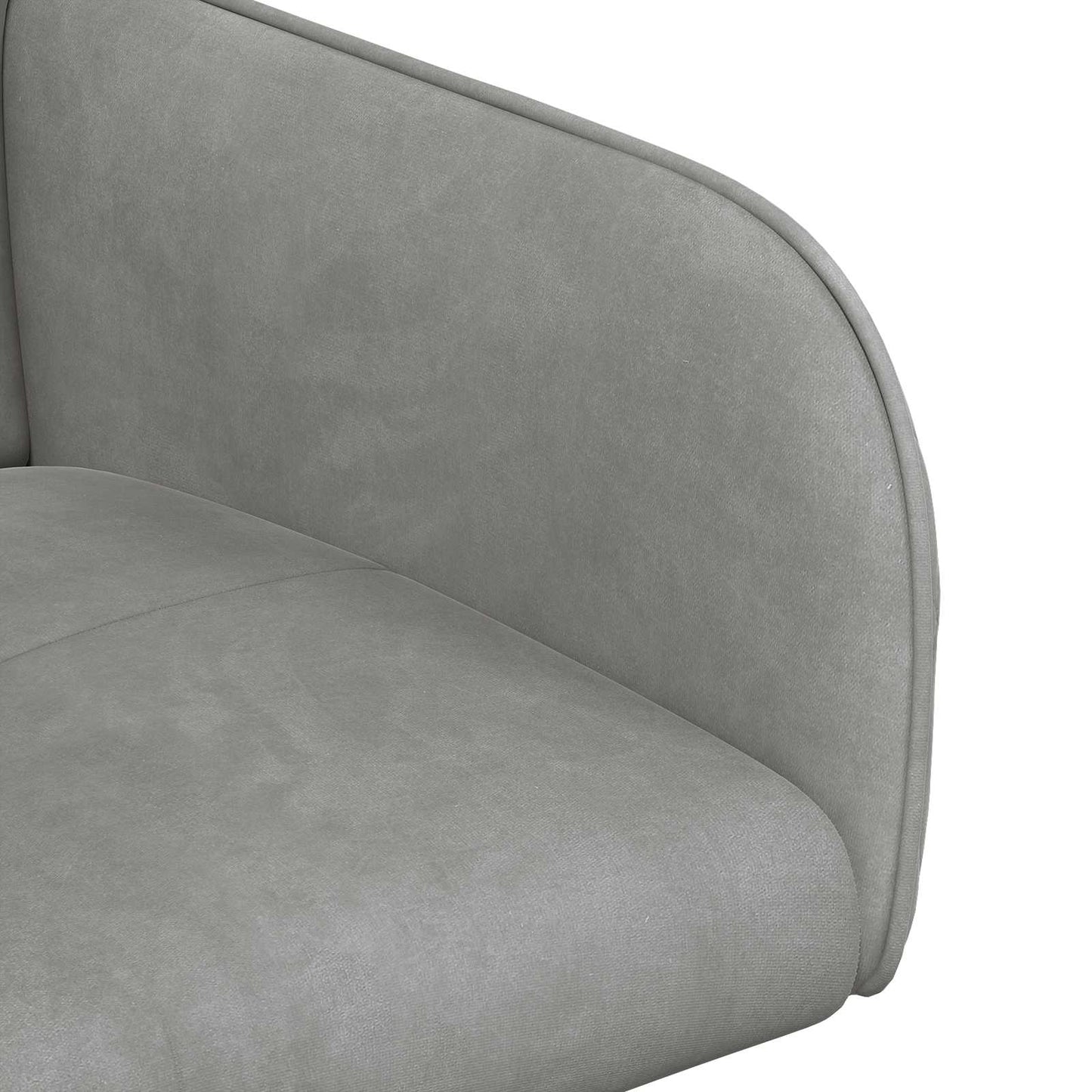 vidaXL Καρέκλες φαγητού 2 pcs Βελούδο Ανοιχτό γκρι 59 x 56,5 x 86 εκ.
