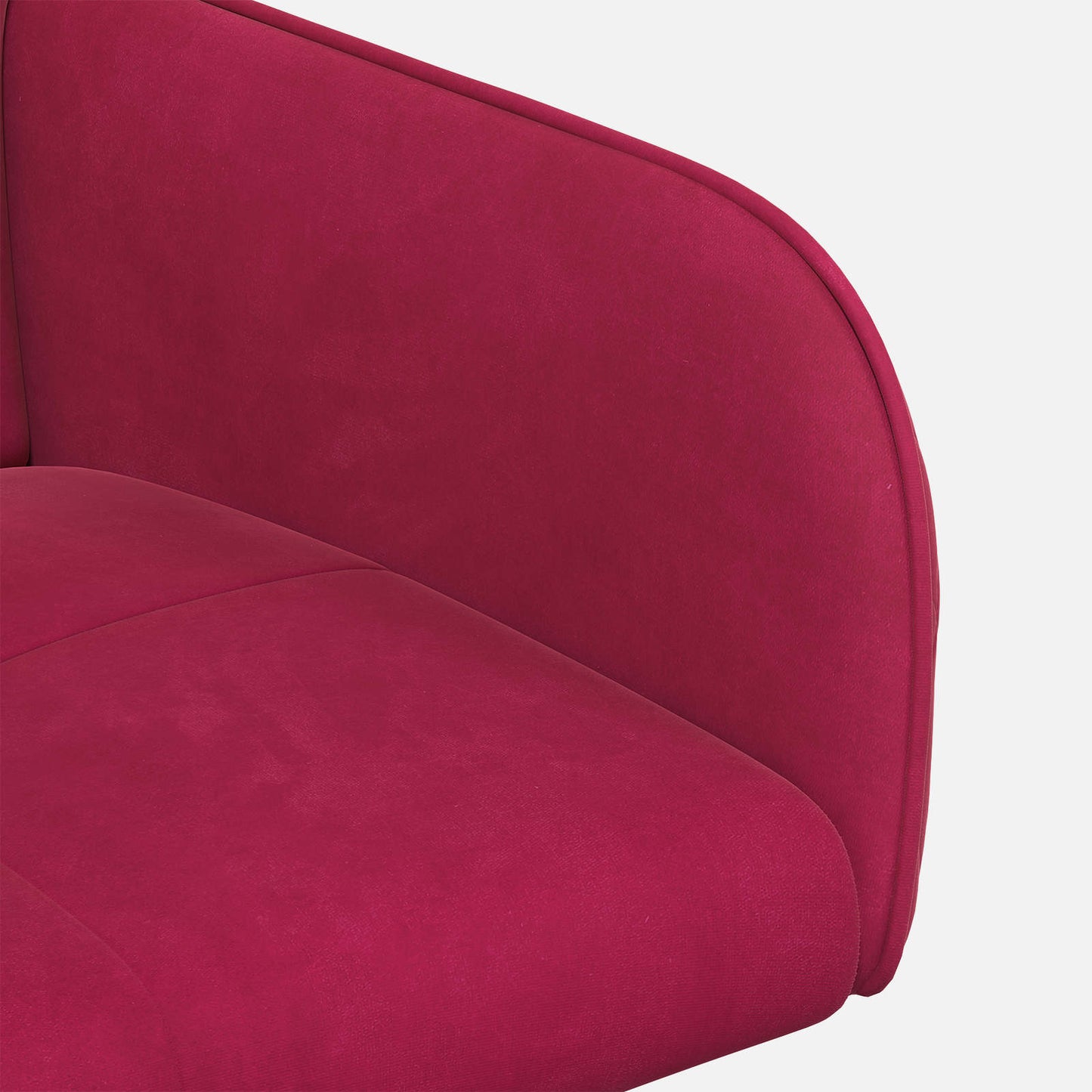 vidaXL Καρέκλες φαγητού 2 pcs Βελούδο Κόκκινο 59 x 56,5 x 86 εκ.