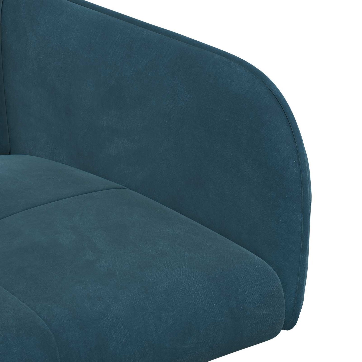 vidaXL Καρέκλες φαγητού 2 pcs Βελούδο Μπλε 59 x 56,5 x 86 εκ.