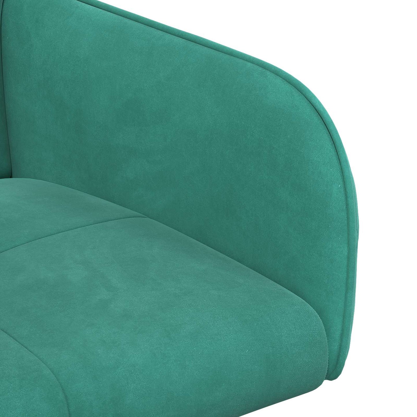 vidaXL Καρέκλες φαγητού 2 pcs Βελούδο Τιρκουάζ 59 x 56,5 x 86 εκ.