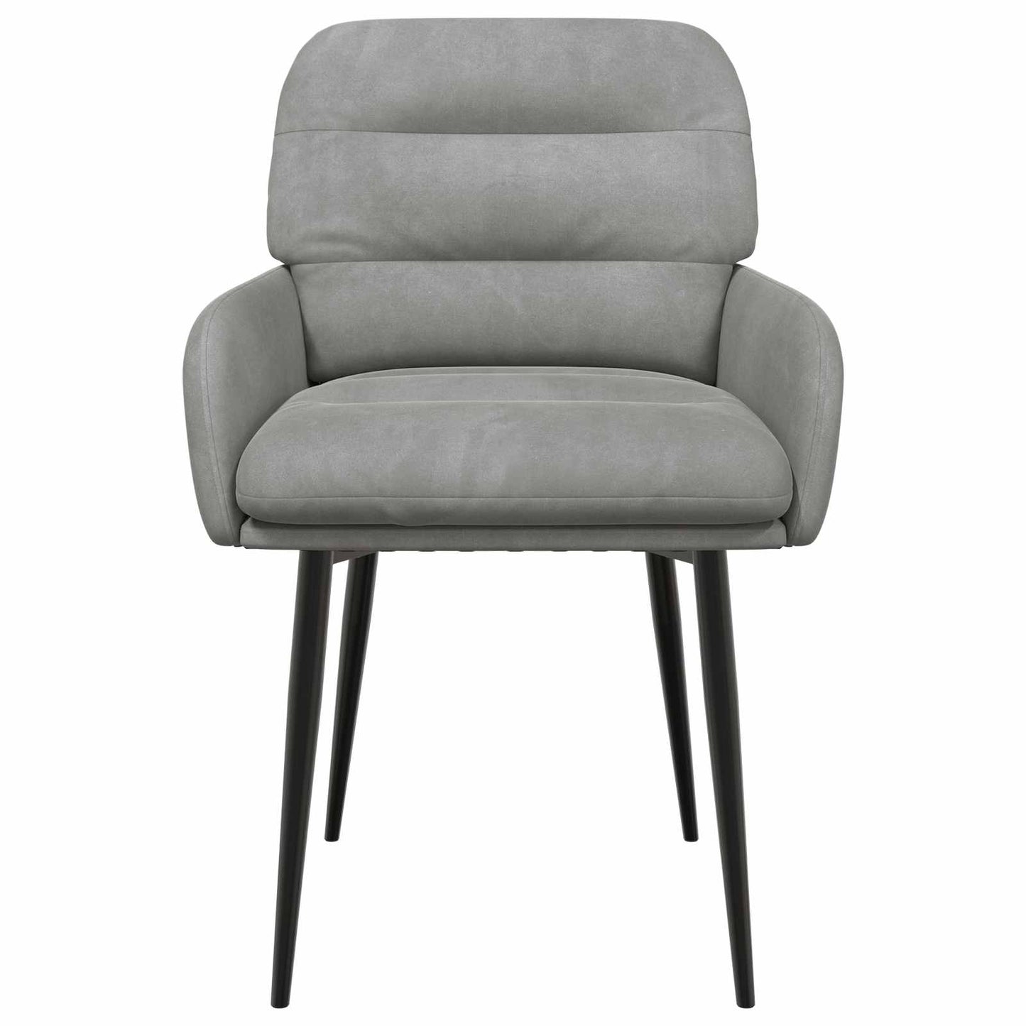 vidaXL Καρέκλες φαγητού 2 pcs Βελούδο Ανοιχτό γκρι 59 x 59,5 x 90 εκ