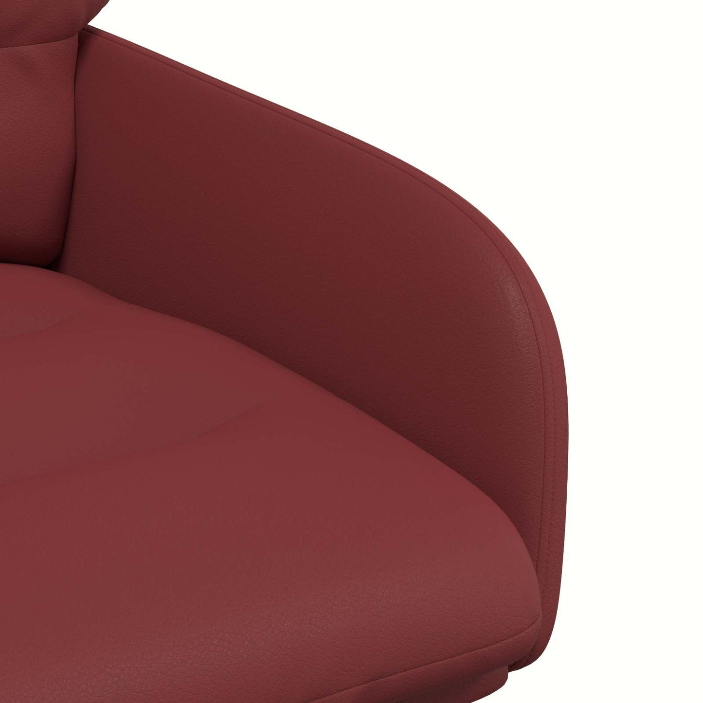 vidaXL Γυριστές καρέκλες φαγητού 2 pcs Τεχνητό Δέρμα Κόκκινο