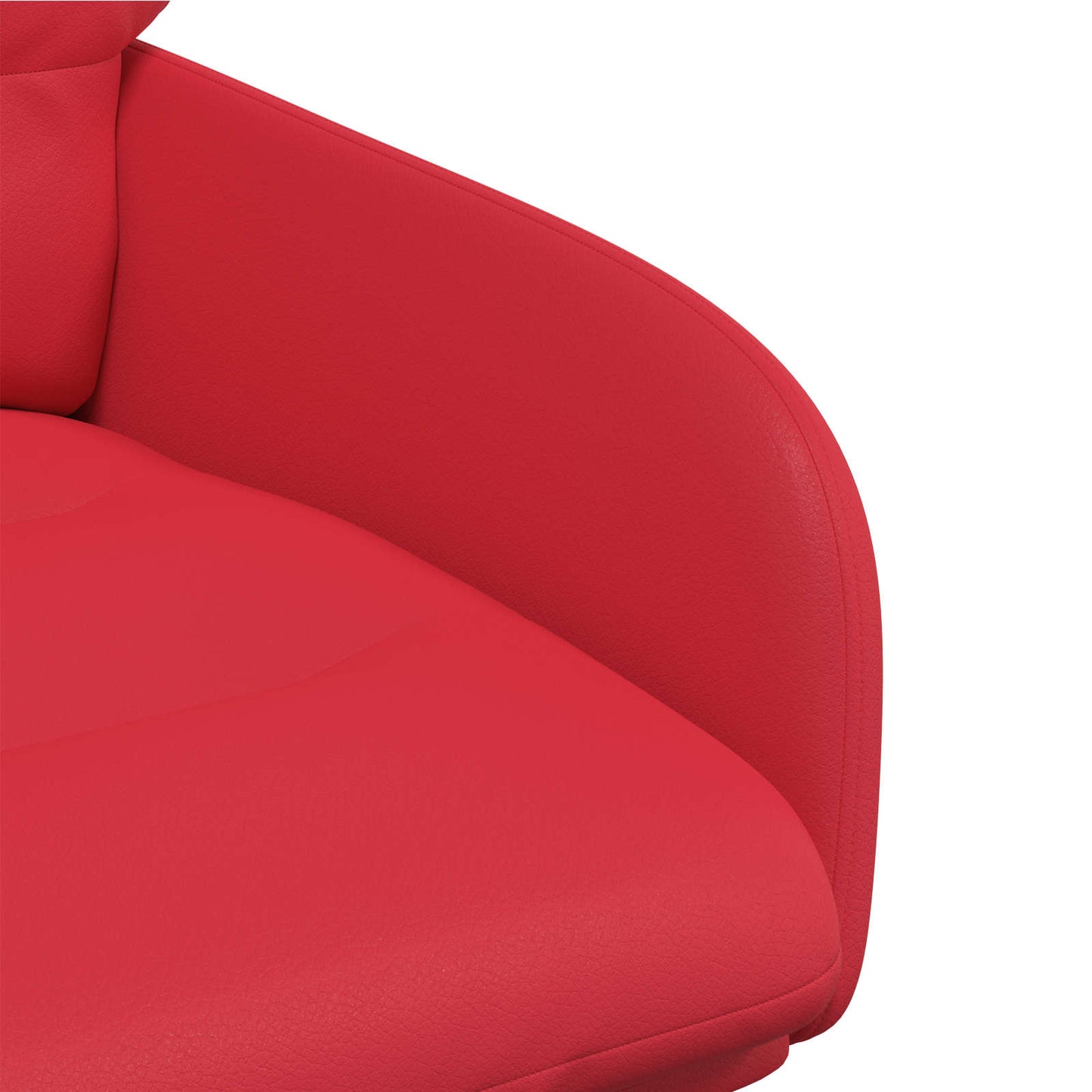 vidaXL Γυριστές καρέκλες φαγητού 2 pcs Τεχνητό Δέρμα Κόκκινο