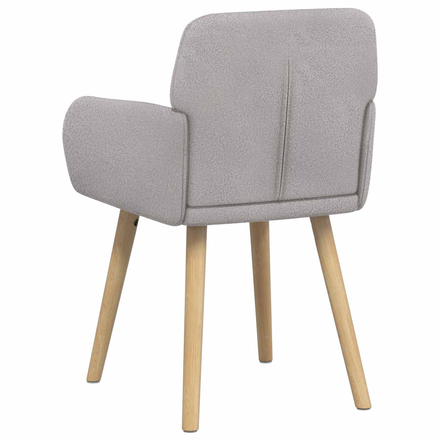 vidaXL Καρέκλες φαγητού 2 pcs Μπουκλέ Ανοιχτό γκρι 59 x 57 x 85 εκ.