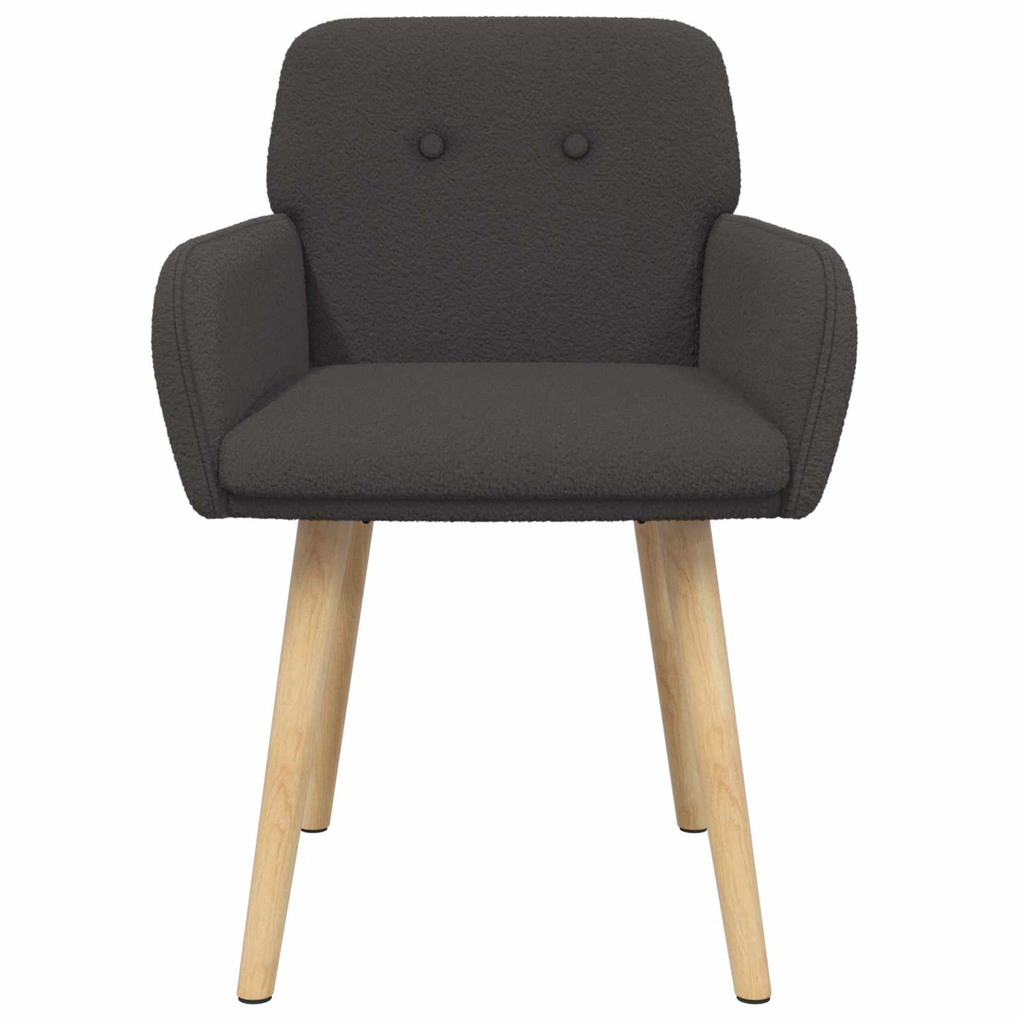 vidaXL Καρέκλες φαγητού 2 pcs Μπουκλέ Σκούρο Γκρι 59 x 57 x 85 εκ.
