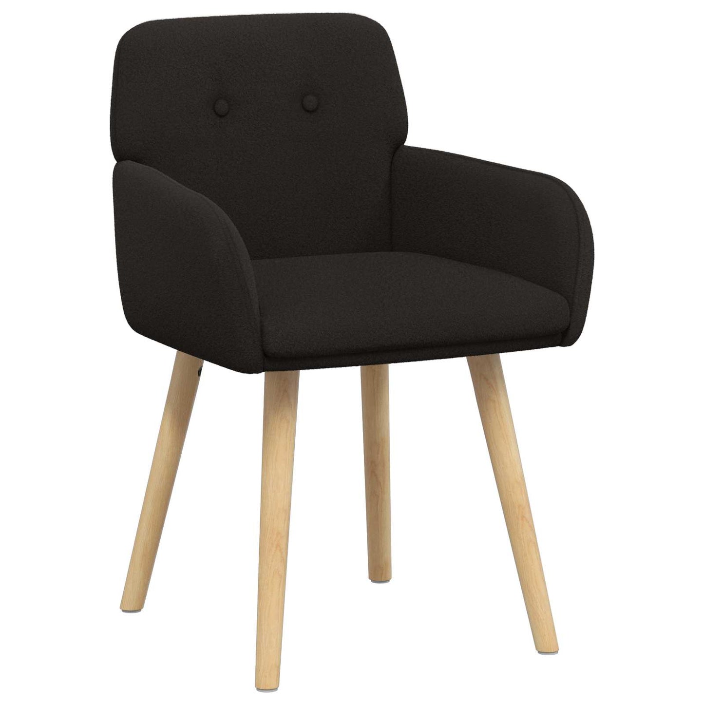 vidaXL Καρέκλες φαγητού 2 pcs Μπουκλέ Μαύρο 59 x 57 x 85 εκ.