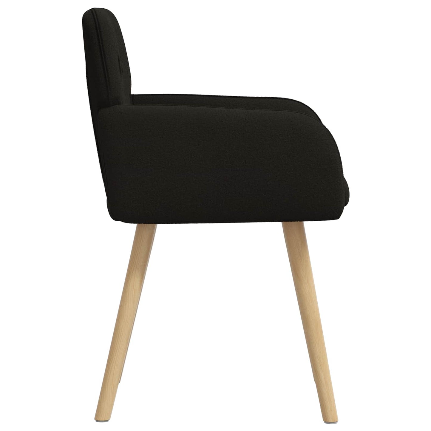 vidaXL Καρέκλες φαγητού 2 pcs Μπουκλέ Μαύρο 59 x 57 x 85 εκ.