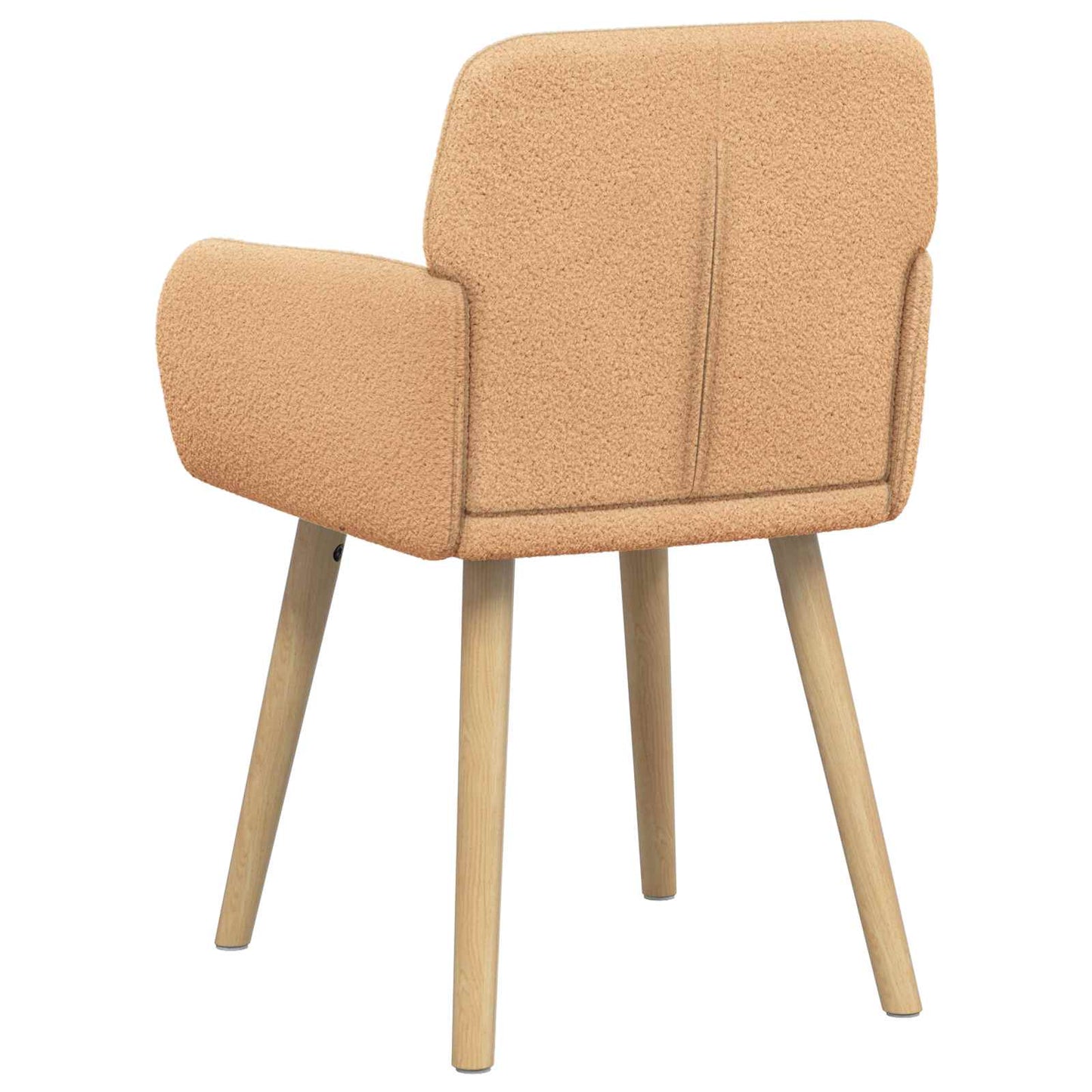 vidaXL Καρέκλες φαγητού 2 pcs Μπουκλέ Μπεζ 59 x 57 x 85 εκ.