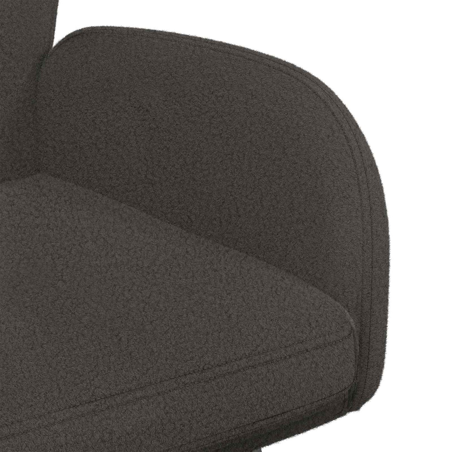 vidaXL Γυριστές καρέκλες φαγητού 2 pcs Μπουκλέ Σκούρο Γκρι