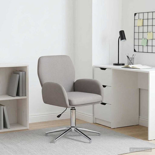 vidaXL Γυροσκοπική Καρέκλα Γραφείου 54 x 58 x 90 εκ. Taupe Ύφασμα