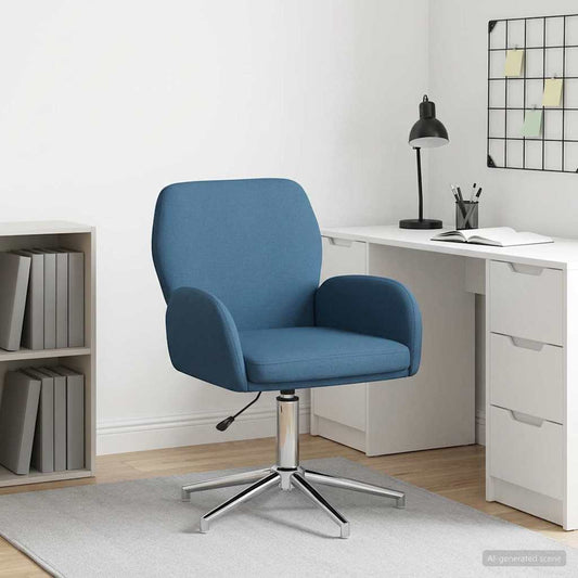 vidaXL Γυροσκοπική Καρέκλα Γραφείου 54 x 58 x 90 εκ. Μπλε Ύφασμα