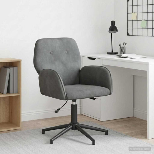 vidaXL Γυροσκοπική Καρέκλα Γραφείου 54 x 55 x 90 εκ Σκούρο Γκρι