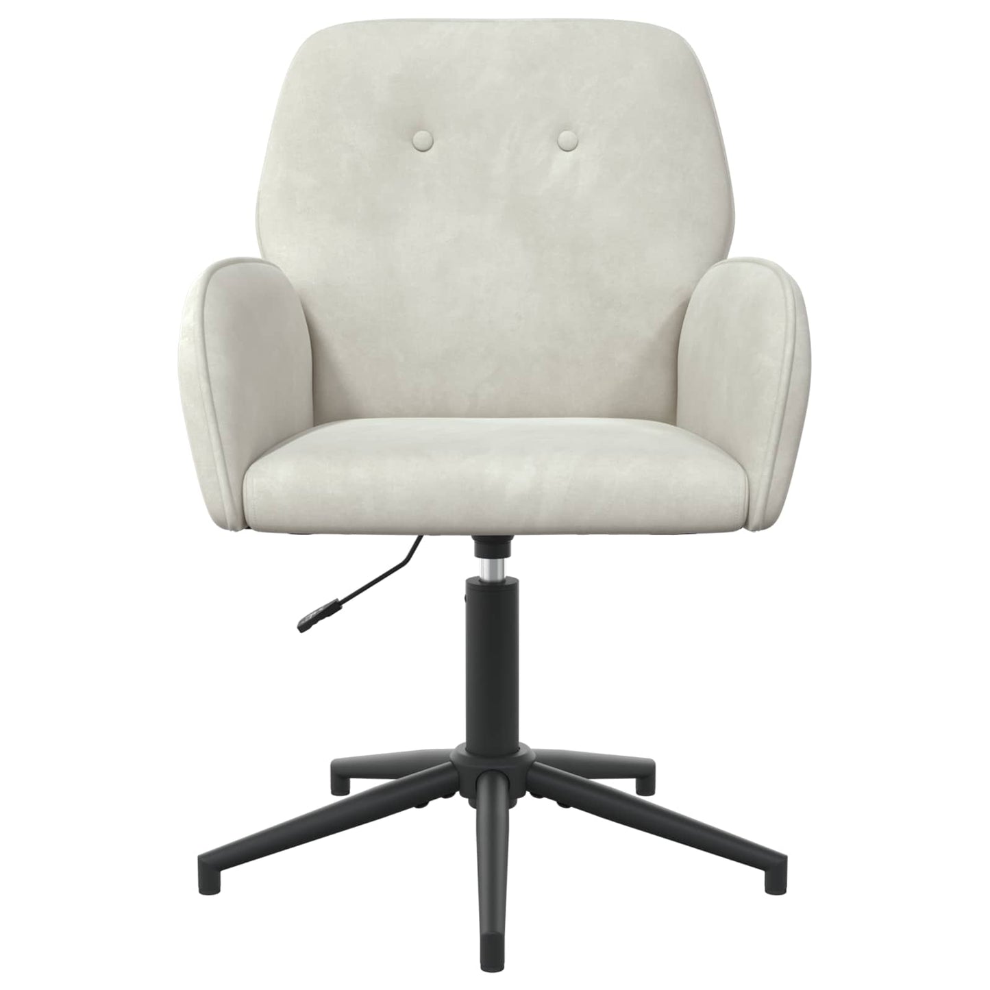 vidaXL Γυροσκοπική Καρέκλα Γραφείου Βελούδο 54 x 55 x 90 εκ Κρεμ