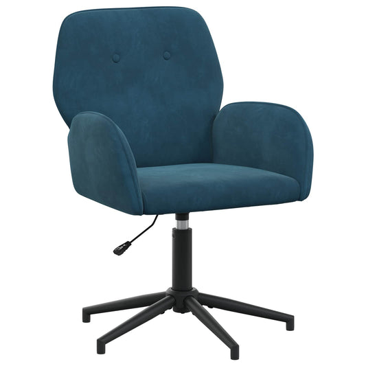 vidaXL Γυροσκοπική Καρέκλα Γραφείου 54 x 55 x 90 εκ Μπλε Βελούδο