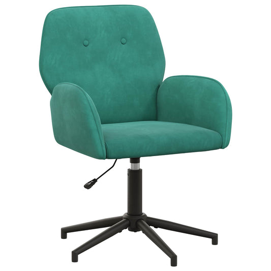 vidaXL Γυροσκοπική Καρέκλα Γραφείου 54 x 55 x 90 εκ Τιρκουάζ Βελούδο