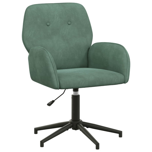vidaXL Γυροσκοπική Καρέκλα Γραφείου 54 x 55 x 90 εκ Θαλασσί Βελούδο