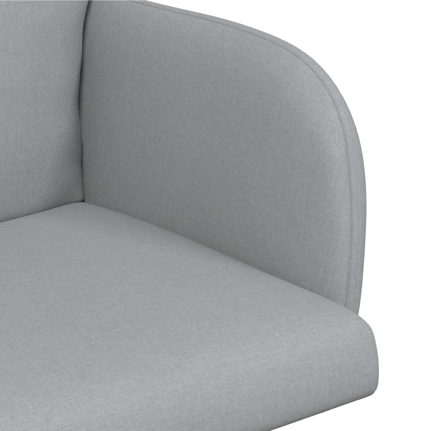 vidaXL Καρέκλες φαγητού 2 pcs Ύφασμα Ανοιχτό γκρι 60 x 56 x 96 εκ