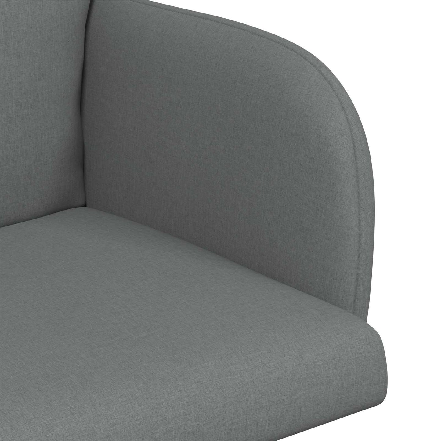 vidaXL Καρέκλες φαγητού 2 pcs Ύφασμα Σκούρο Γκρι 60 x 56 x 96 εκ