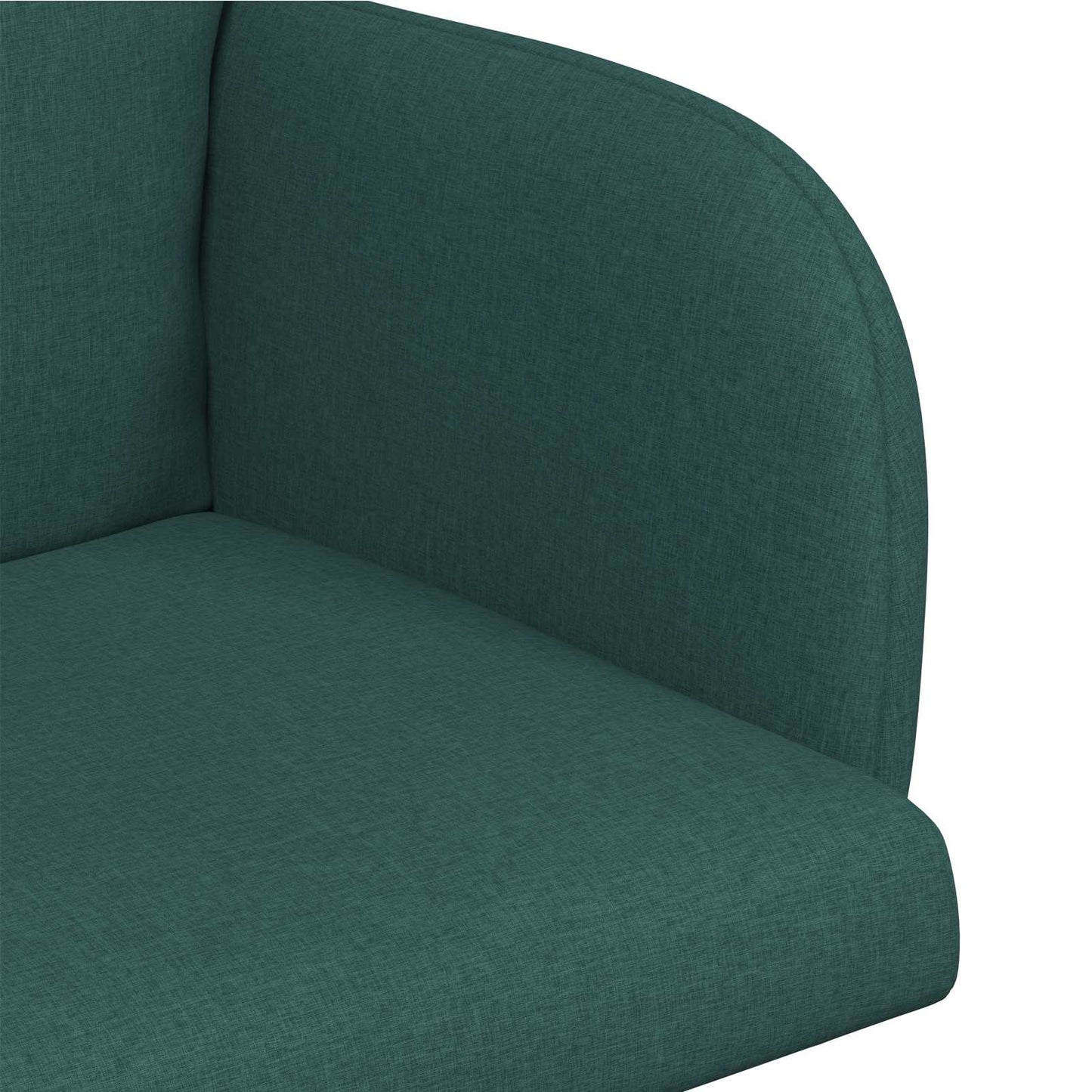 vidaXL Καρέκλες φαγητού 2 pcs Ύφασμα Σκούρο Πράσινο 60 x 56 x 96 εκ