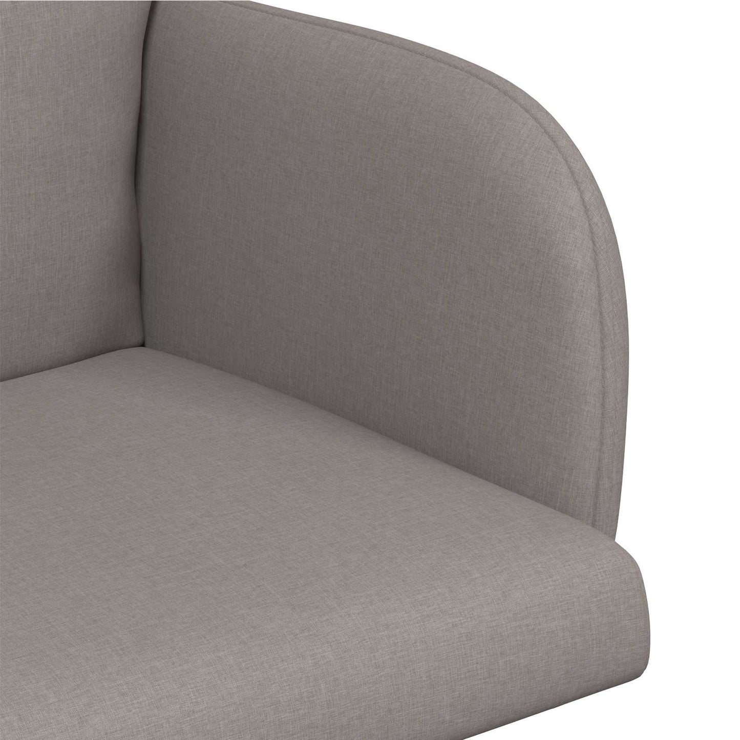 vidaXL Καρέκλες φαγητού 2 pcs Ύφασμα Taupe 60 x 56 x 96 εκ