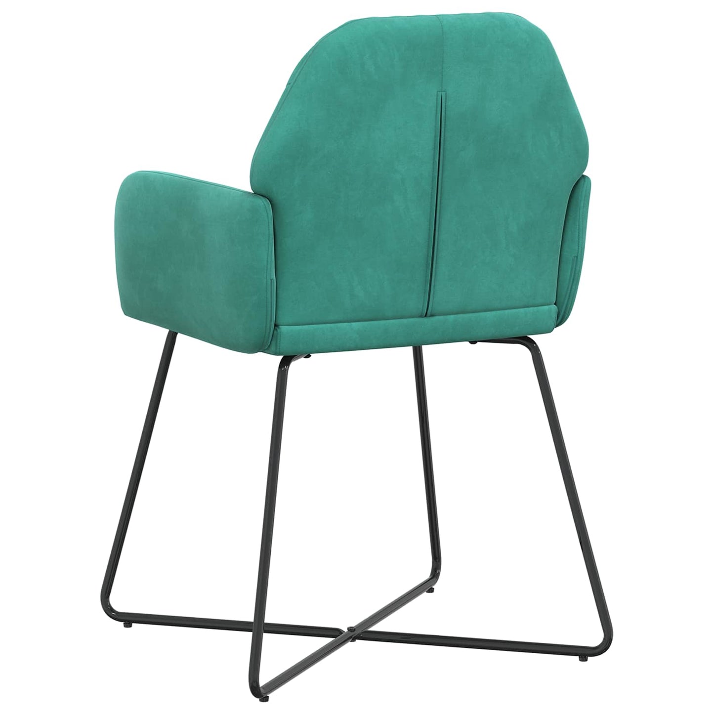 vidaXL Καρέκλες φαγητού 2 pcs Βελούδο Τιρκουάζ 55 x 50 x 84 εκ.