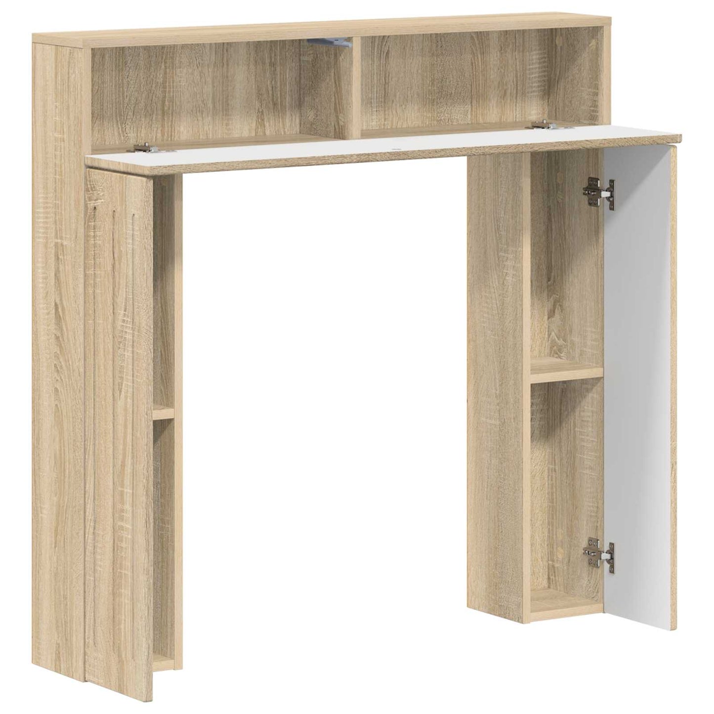vidaXL Περίβλημα τζακιού Sonoma Δρυς 102 x 18 x 100,5 εκ