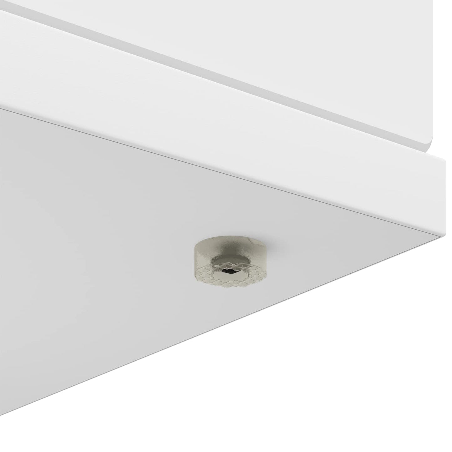 vidaXL Περίβλημα τζακιού Λευκό 100 x 20 x 100 cm Επεξεργασμένο Ξύλο