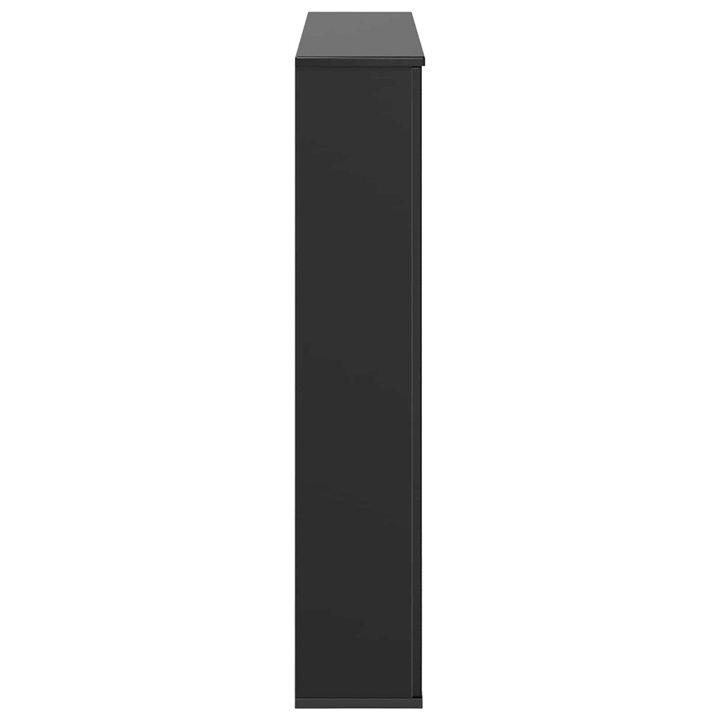 vidaXL Περίβλημα τζακιού Μαύρο 100 x 20 x 100 cm Επεξεργασμένο Ξύλο