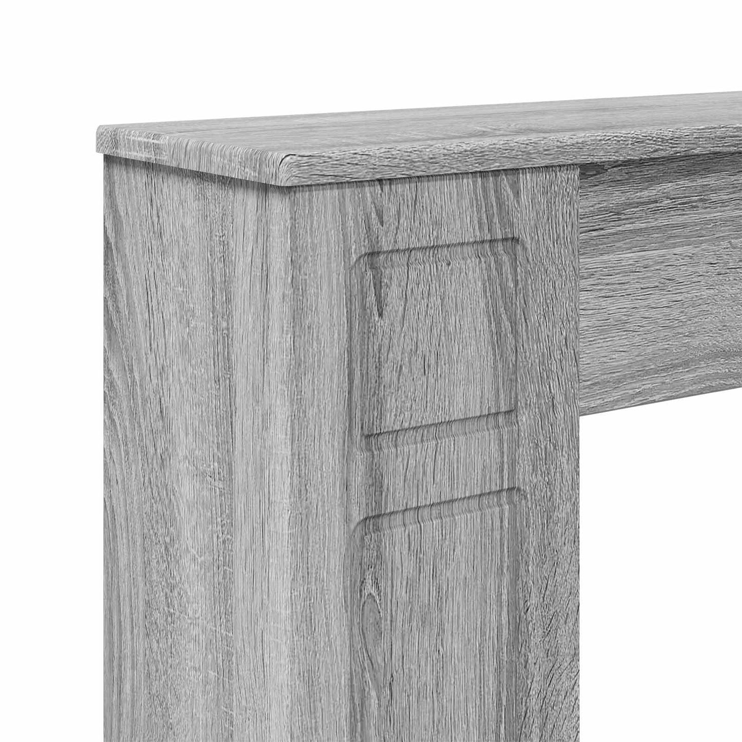 vidaXL Περίβλημα τζακιού Γκρι Sonoma 100 x 20 x 100 cm