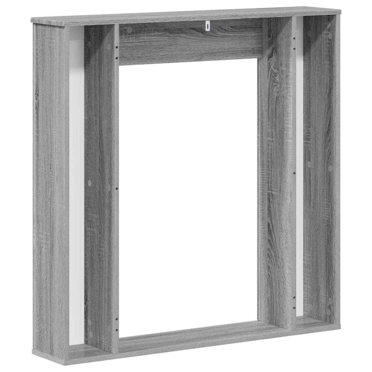 vidaXL Περίβλημα τζακιού Γκρι Sonoma 100 x 20 x 100 cm