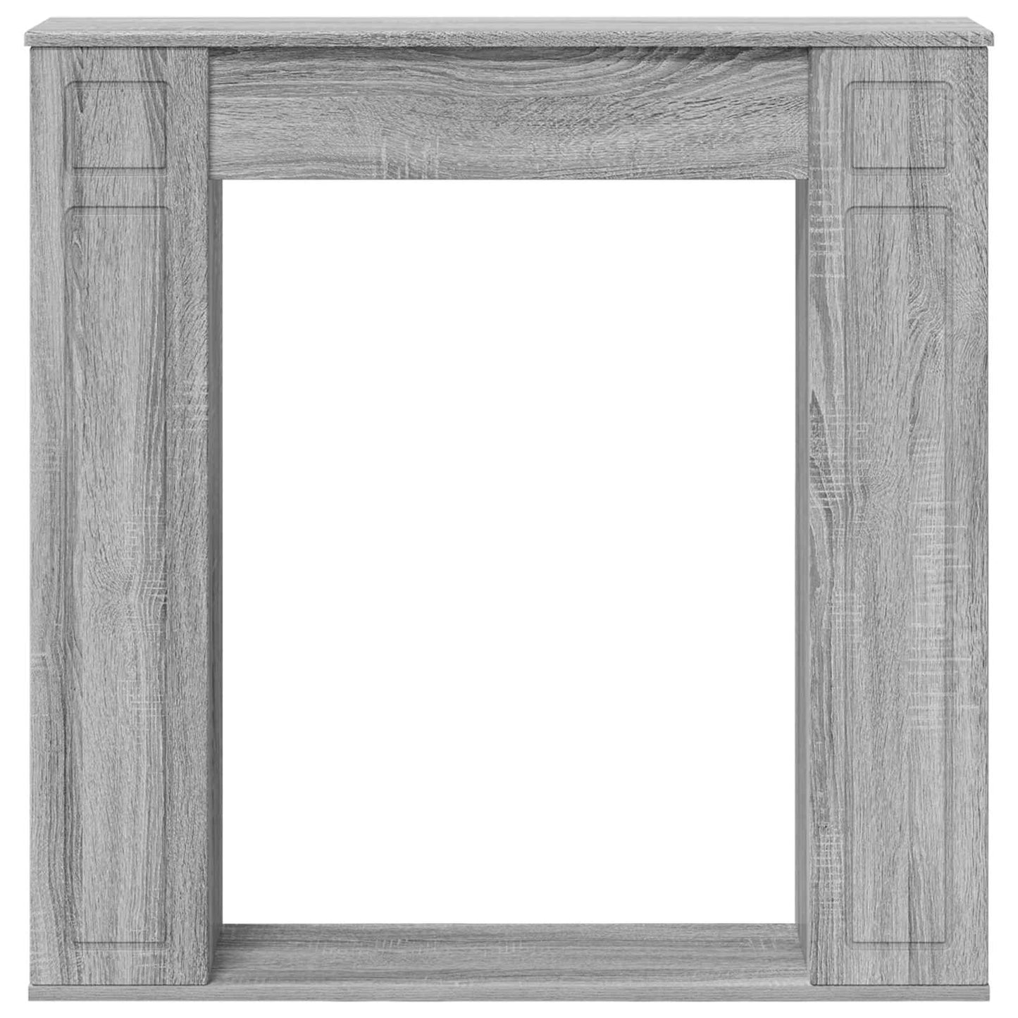 vidaXL Περίβλημα τζακιού Γκρι Sonoma 100 x 20 x 100 cm