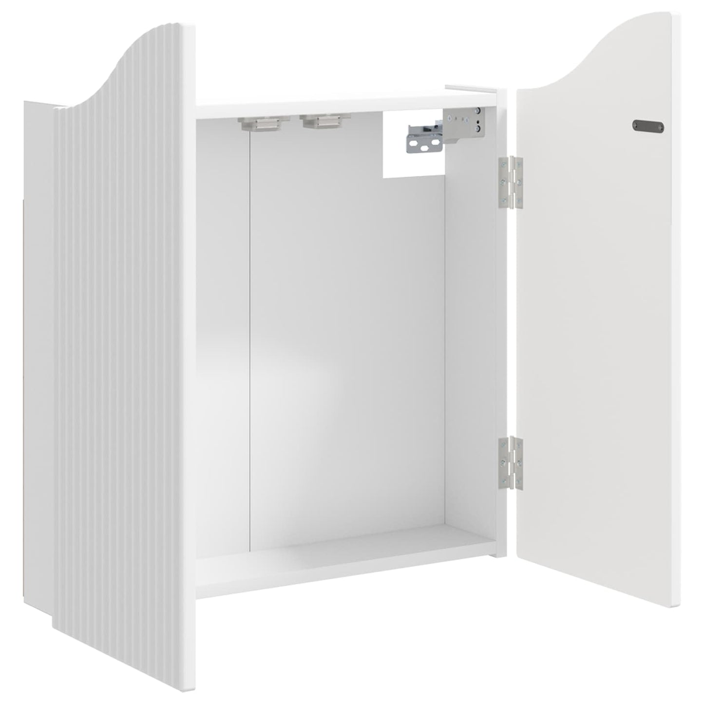 vidaXL Ντουλάπα Πινάκων Βελών Λευκό 56 x 12 x 63 εκ Επεξεργασμένο Ξύλο