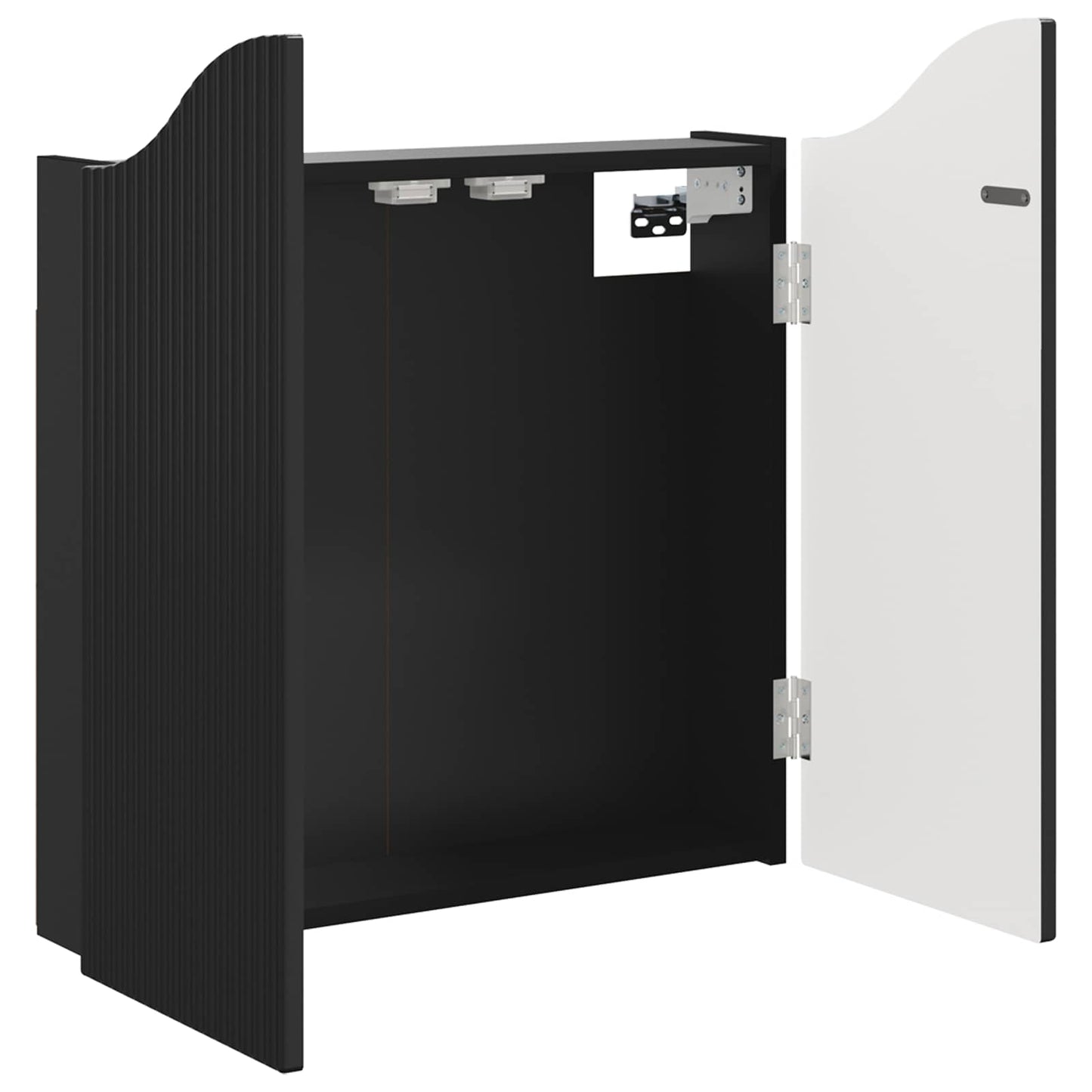 vidaXL Ντουλάπα Πινάκων Βελών Μαύρο 56 x 12 x 63 εκ Επεξεργασμένο Ξύλο