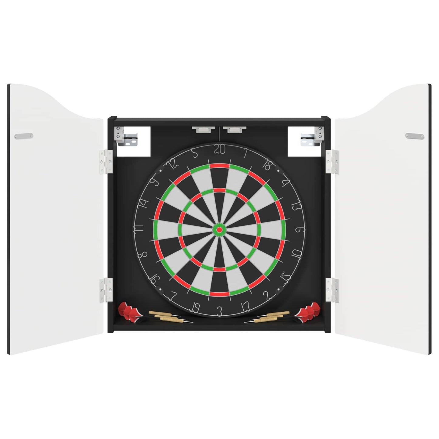 vidaXL Ντουλάπα Πινάκων Βελών Μαύρο 56 x 12 x 63 εκ Επεξεργασμένο Ξύλο