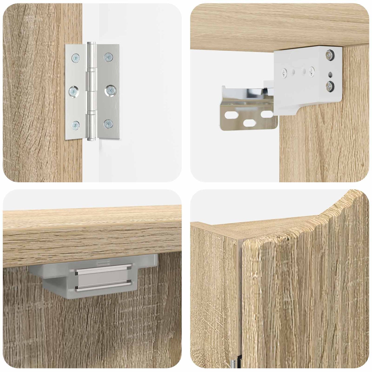 vidaXL Ντουλάπα Πινάκων Βελών Sonoma Δρυς 56 x 12 x 63 εκ