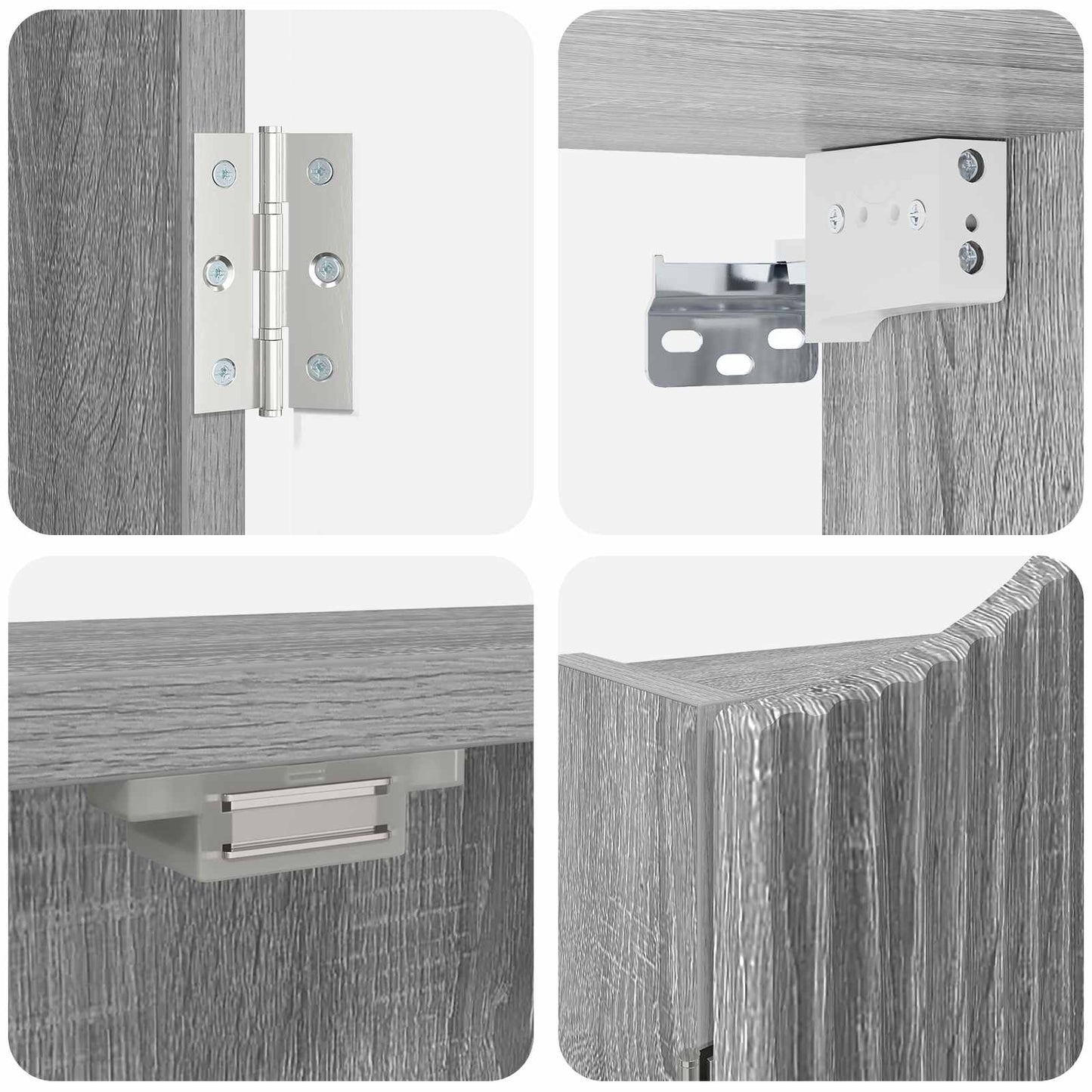 vidaXL Ντουλάπα Πινάκων Βελών Γκρι Sonoma 56 x 12 x 63 εκ